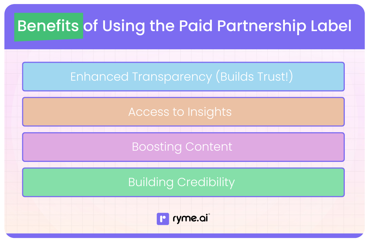 Benefits of Using the Paid Partnership Label