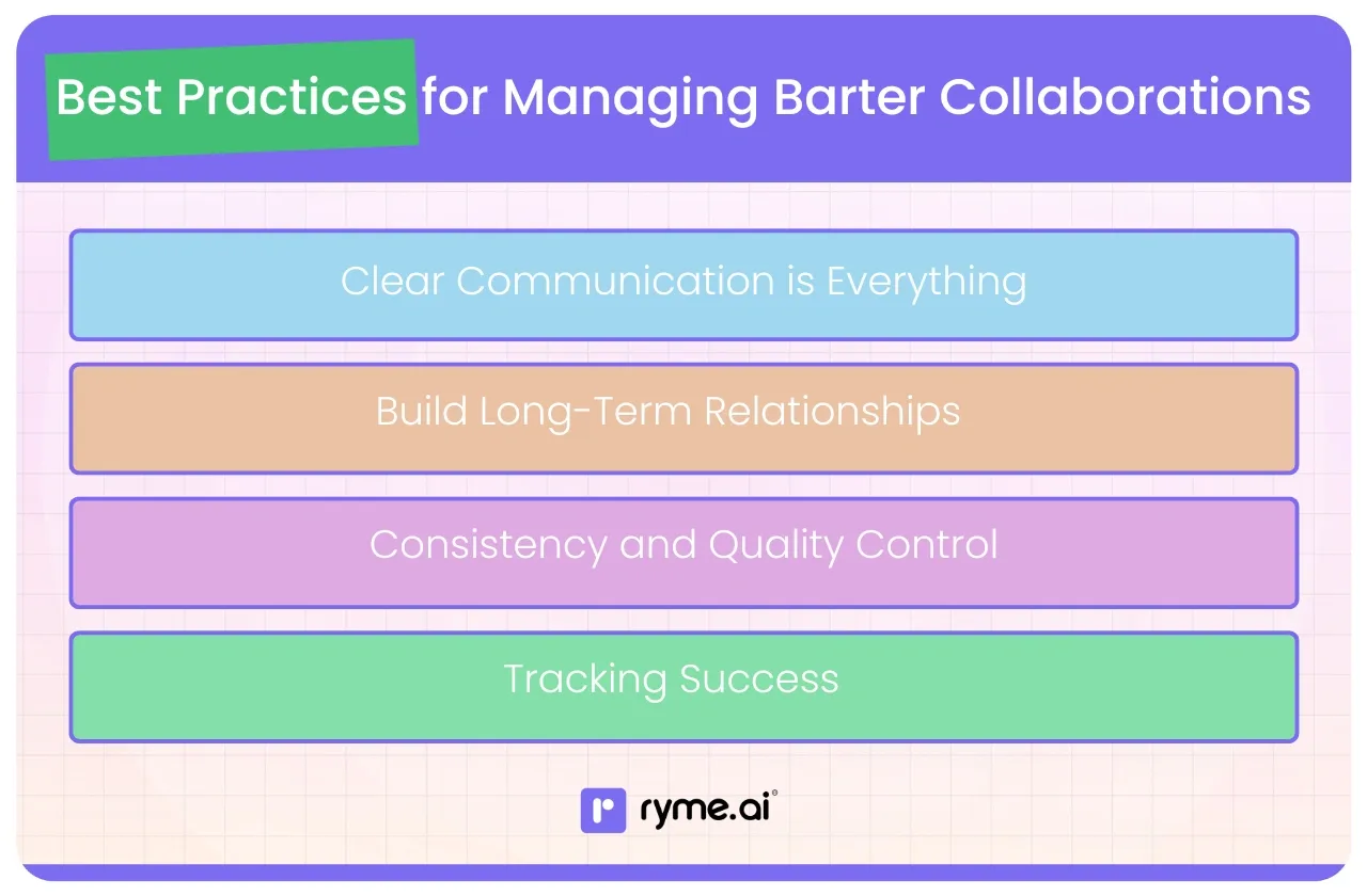 Best Practices for Managing Barter Collaborations with Influencers