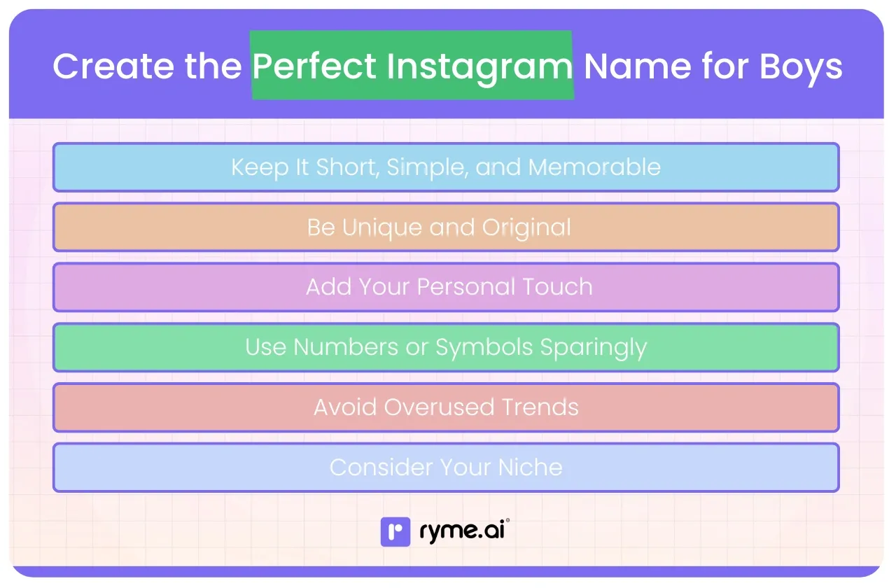 Tips to Create the Perfect Instagram Name for Boys