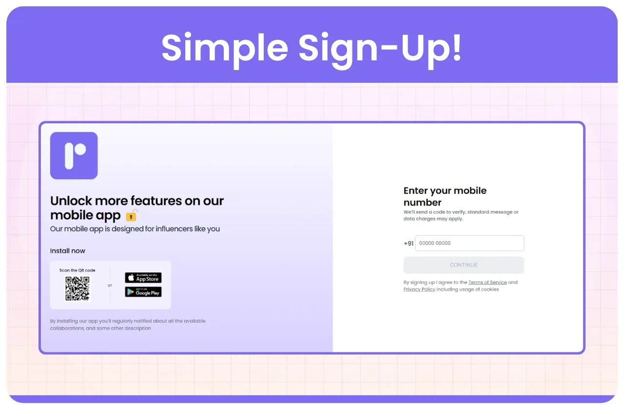 Simple Sign-Up