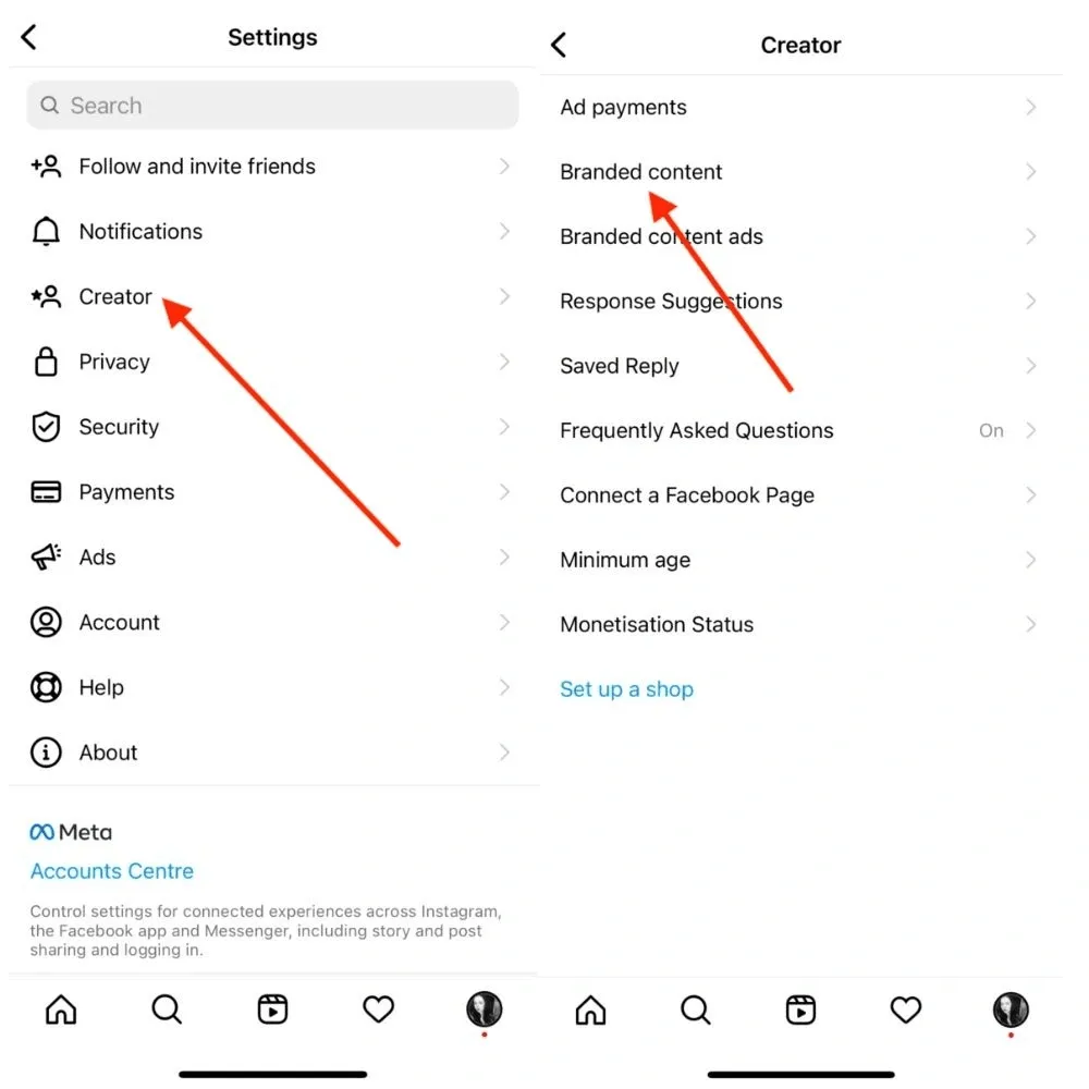 Switch to a Creator or Business Account