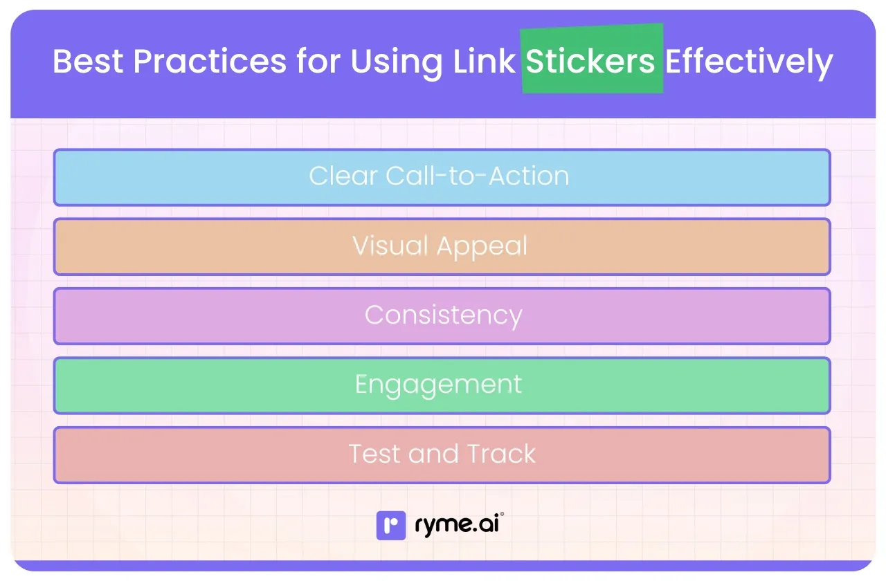 Best Practices for Using Link Stickers Effectively