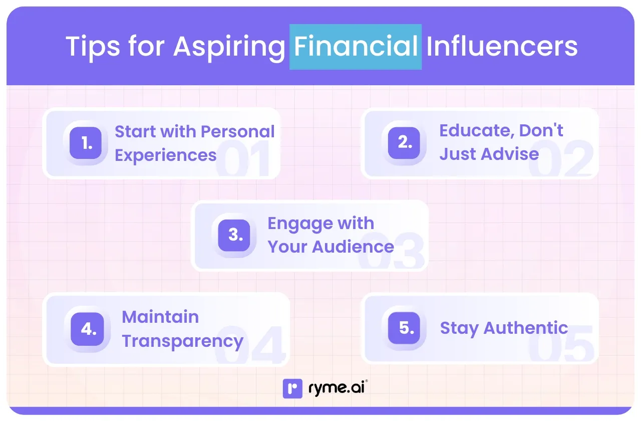 Tips for Aspiring Financial Influencers